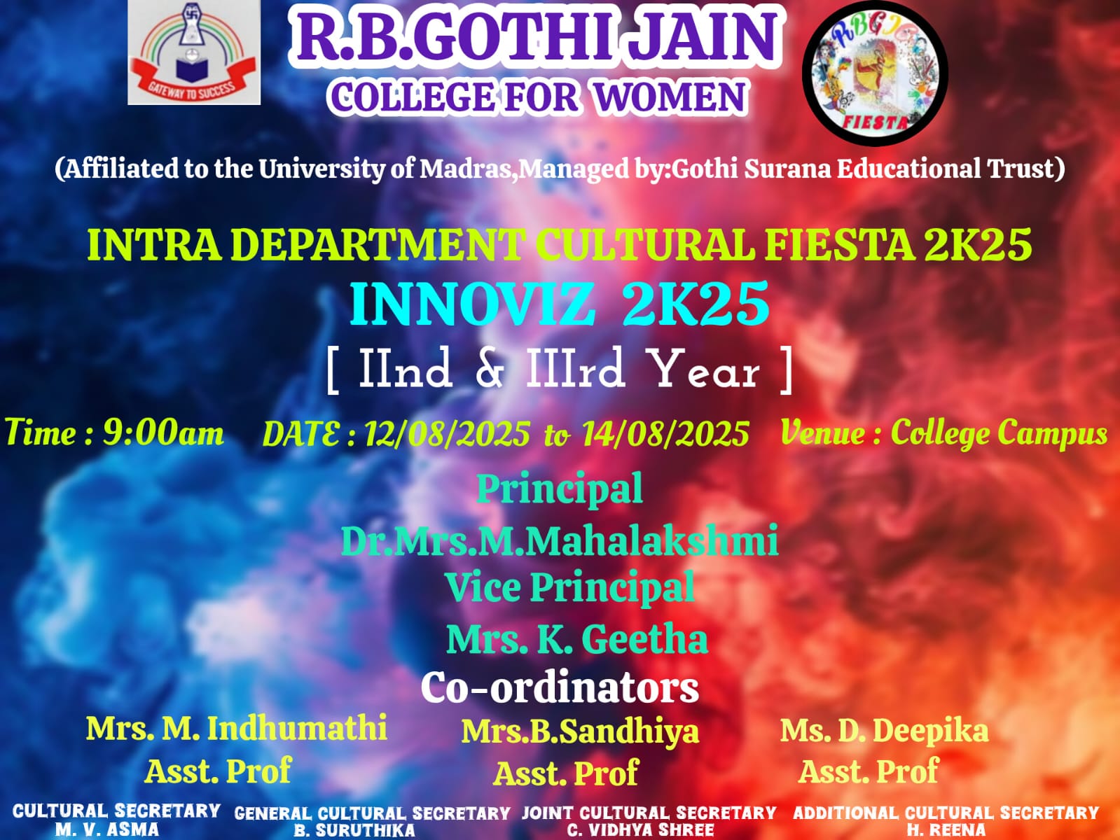 Inter Department Cultural Fiesta 2K25